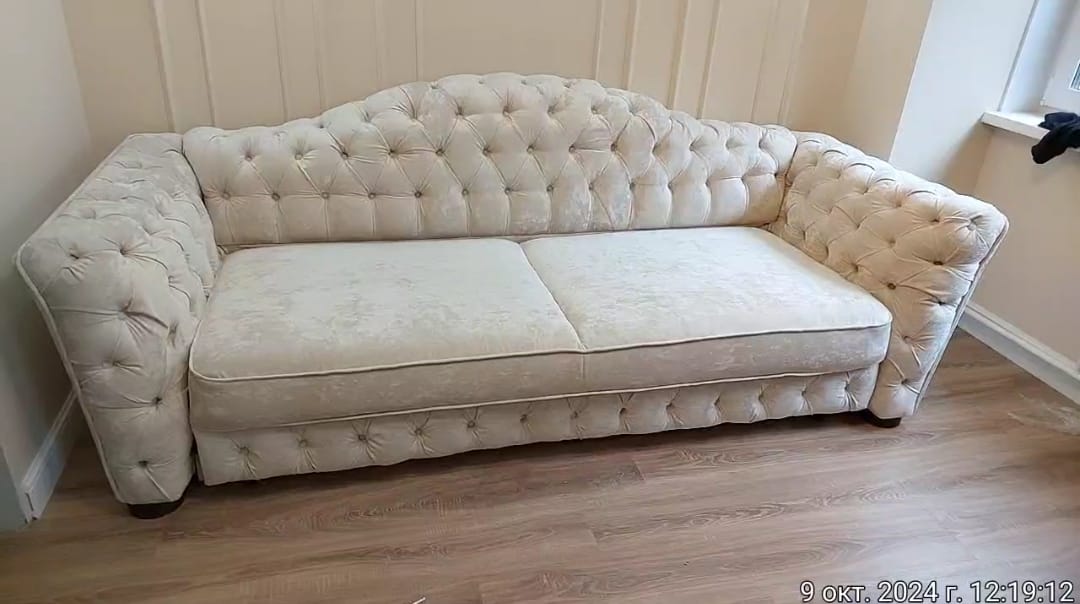 Замена обивки дивана на дому. Зеленоградск